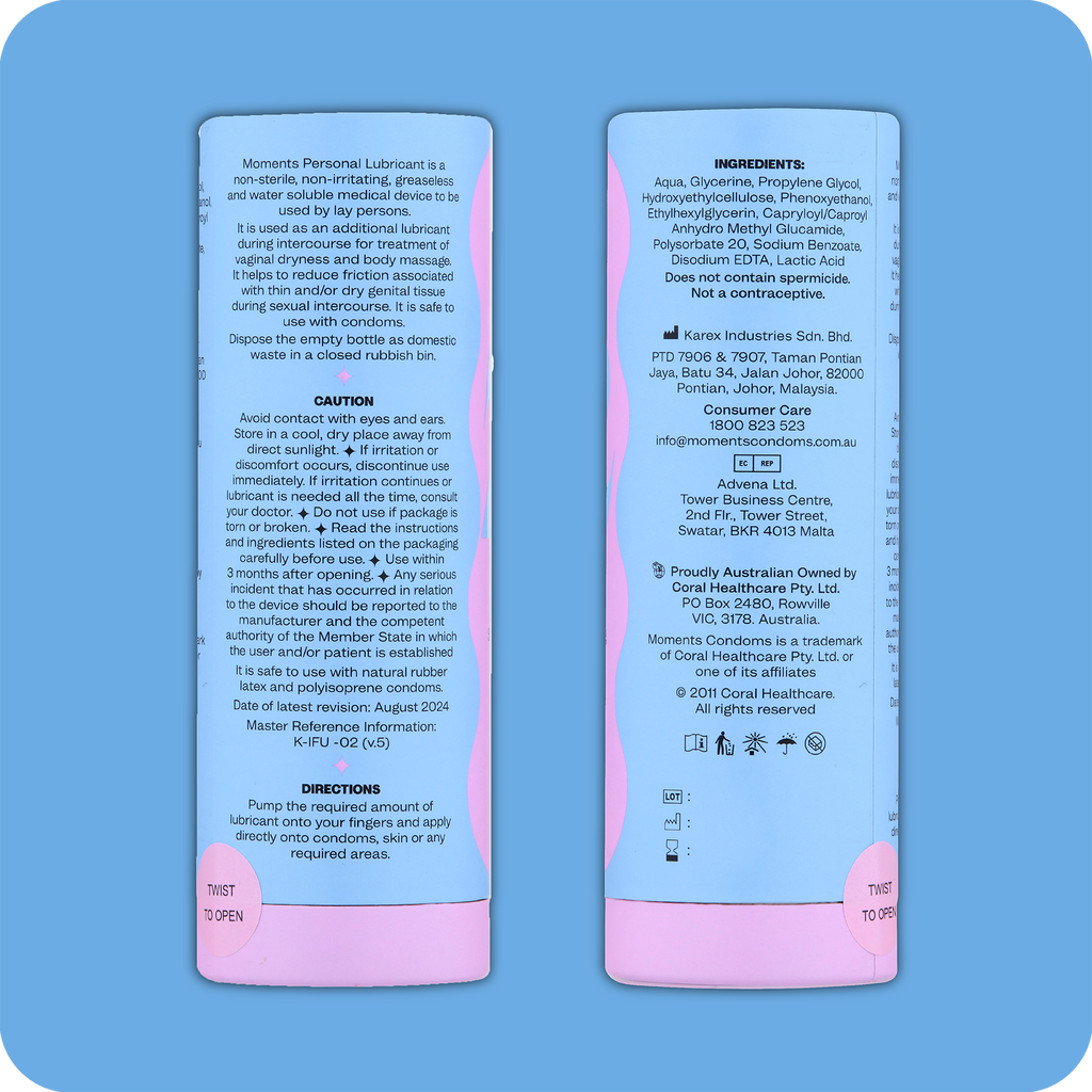 Moments Water Based Lubricant